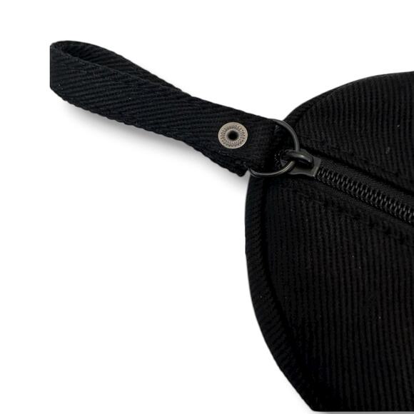 Black Chanel Canvas Mini Cosmetic Black Bag Multi-Use Coin Pouch - Picture 2 of 3